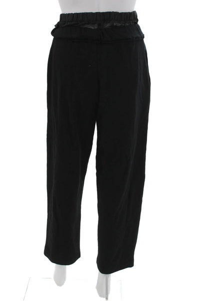 Eight Womens Black Cotton Pants Size XS