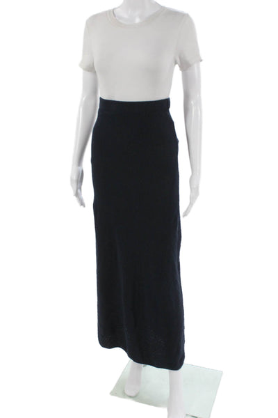 Leonard Frisbie Womens Long Cotton Solid Skirt Blue Size XS