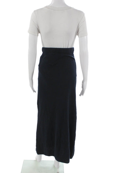 Leonard Frisbie Womens Long Cotton Solid Skirt Blue Size XS