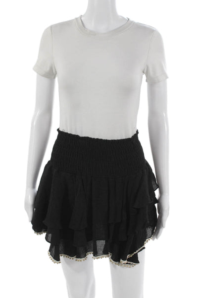 T Bags Los Angeles Womens Mini Skirt Black 65% Tencel 35% Rayon Size M