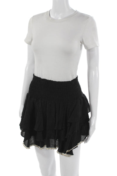 T Bags Los Angeles Womens Mini Skirt Black 65% Tencel 35% Rayon Size M