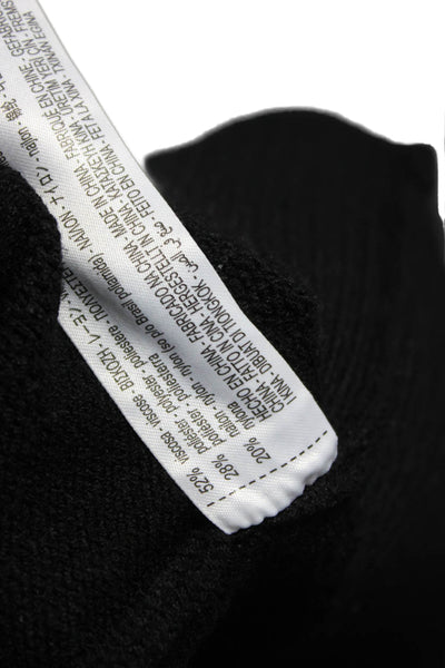 Zara Womens Sweater Dress Black Mock Neck Long Sleeve Viscose Size M