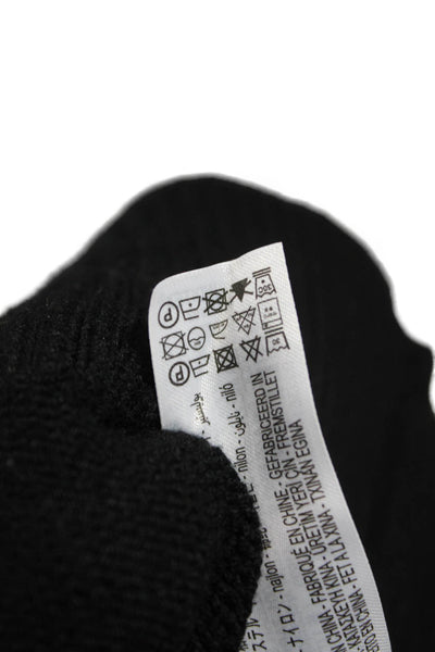Zara Womens Sweater Dress Black Mock Neck Long Sleeve Viscose Size M