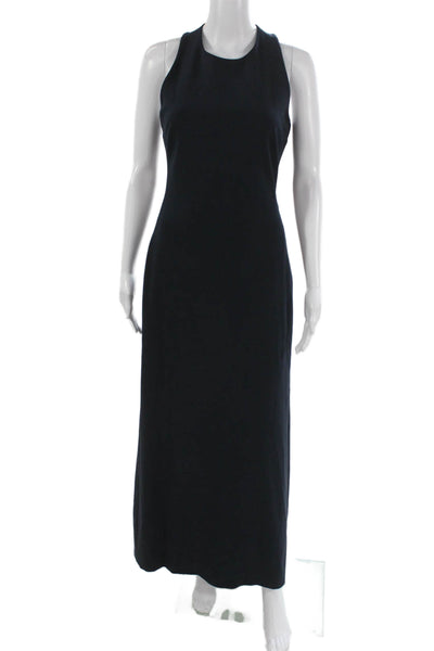 Elizabeth and James Women Maxi Dress Black Sleeveless Midi Zip Size 4