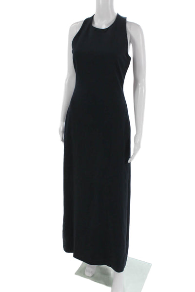 Elizabeth and James Women Maxi Dress Black Sleeveless Midi Zip Size 4