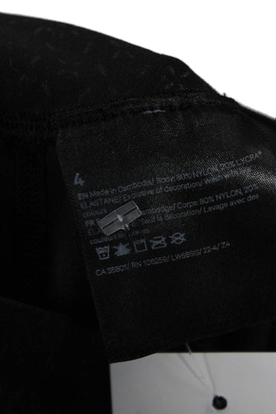 Lululemon Women Black Abstract Nylon Leggings Size 4