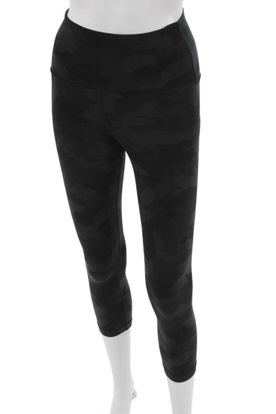 Lululemon Womens Black Camouflage Nylon Leggings Size XS
