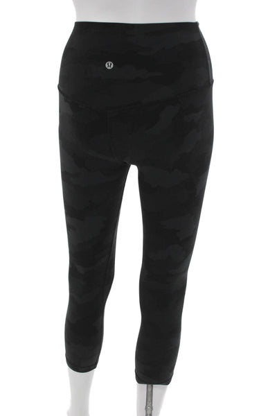 Lululemon Womens Black Camouflage Nylon Leggings Size XS