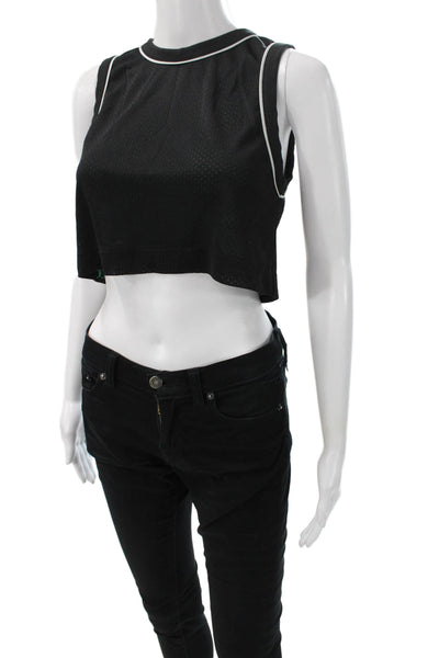 Lululemon Womens Black Sleeveless Tank Top Crew Neck Polyester Size XS