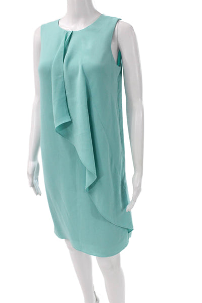 Adrianna Papell Womens Sleeveless Crewneck Knee Length Blue Dress Size 2