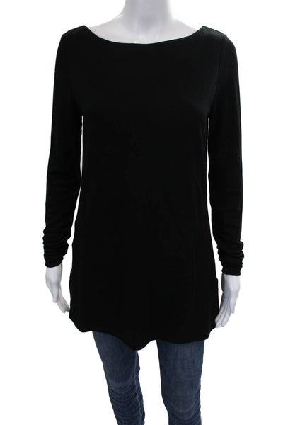 Lauren Ralph Lauren Womens Viscose Boat Neck Long Sleeve Black Top Size XS