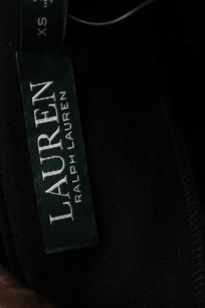 Lauren Ralph Lauren Womens Viscose Boat Neck Long Sleeve Black Top Size XS