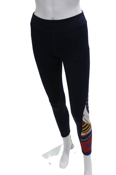 Polo Ralph Lauren Childrens Girls Leggings Navy Blue Red Size 16