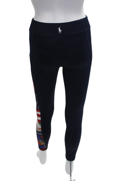 Polo Ralph Lauren Childrens Girls Leggings Navy Blue Red Size 16