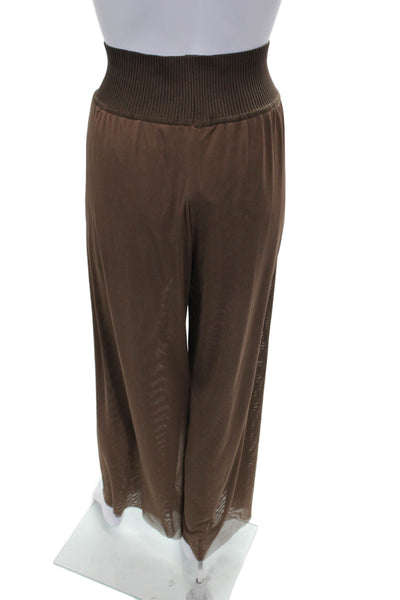 Vix Paula Hermanny Womens Brown Solid Polyester Skirt Size S