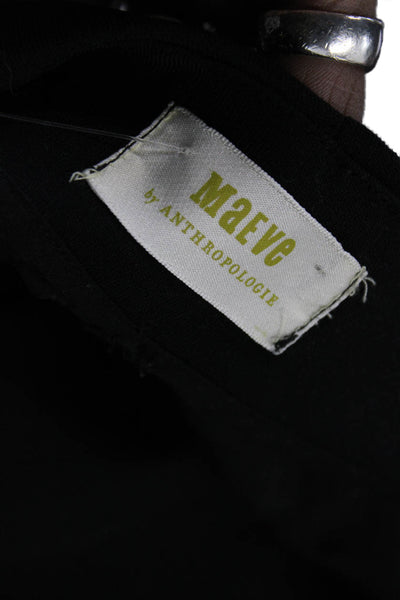 Maeve Anthropologie Womens Black Polyester Shorts Size 4