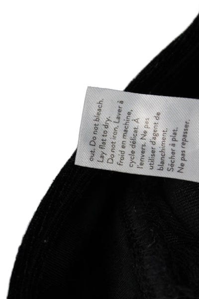 Spanx Womens Black Velvet Leggings Solid Size M