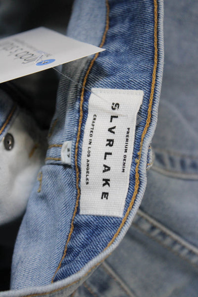 Slvrlake Womens High Rise Blue Denim Jeans Inseam 26 Size 27