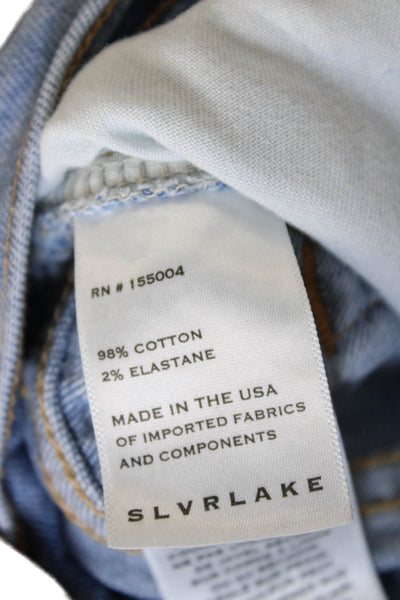 Slvrlake Womens High Rise Blue Denim Jeans Inseam 26 Size 27
