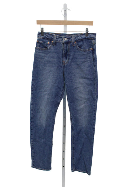 Levi's Womens Blue Mid Rise Denim Jeans Inseam 28 Size 27