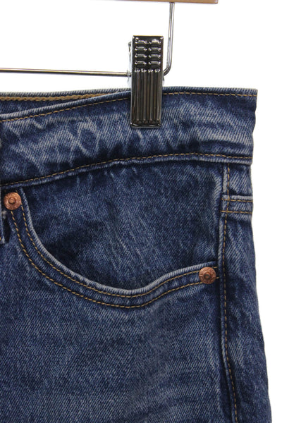 Levi's Womens Blue Mid Rise Denim Jeans Inseam 28 Size 27