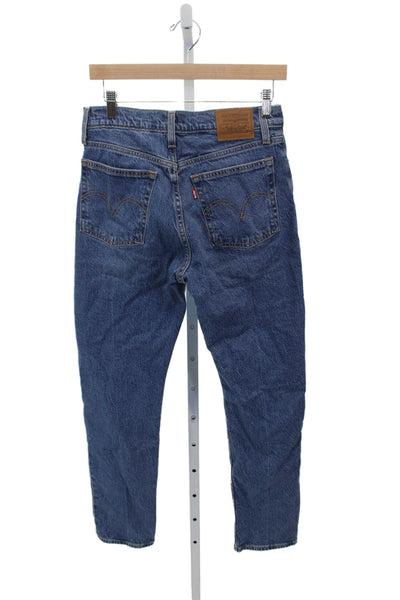 Levi's Womens Blue Mid Rise Denim Jeans Inseam 28 Size 27