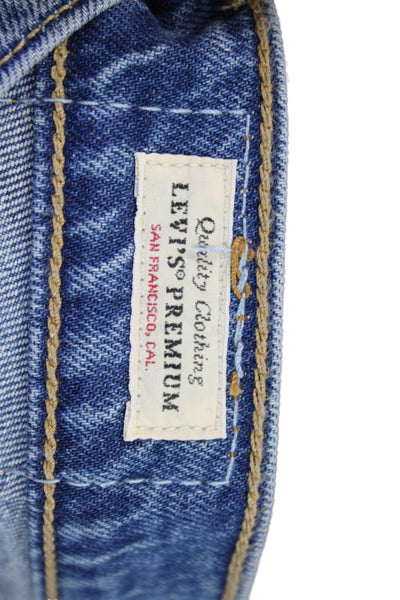 Levi's Womens Blue Mid Rise Denim Jeans Inseam 28 Size 27