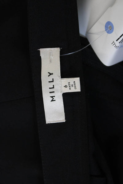 Milly Women Pants Black Polyester Size 6