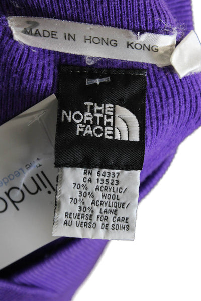 The North Face Womens Sweater Purple Acrylic Crew Neck Long Sleeve Size L