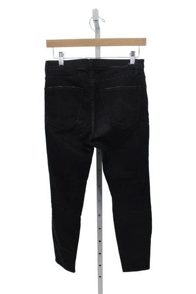 Current/Elliott Women Jeans Black Cotton Mid Rise Inseam 27 Size 27