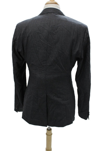 Indochino Mens Gray 100% Wool Blazer Size 42