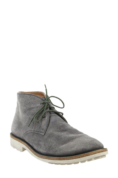 Ugg Collection Mens Suede Lace Up Ankle Boots Grey Size 9