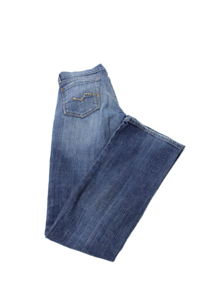 7 For All Mankind Womens Low Rise Denim Jeans Blue Size 25
