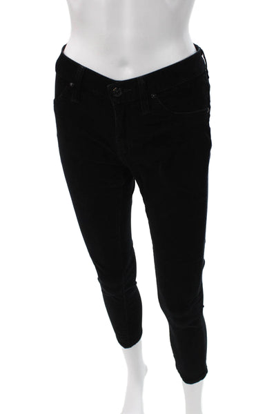 James Jeans Womens Black Cotton Pants Size 25