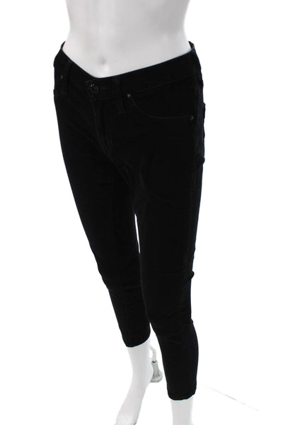 James Jeans Womens Black Cotton Pants Size 25