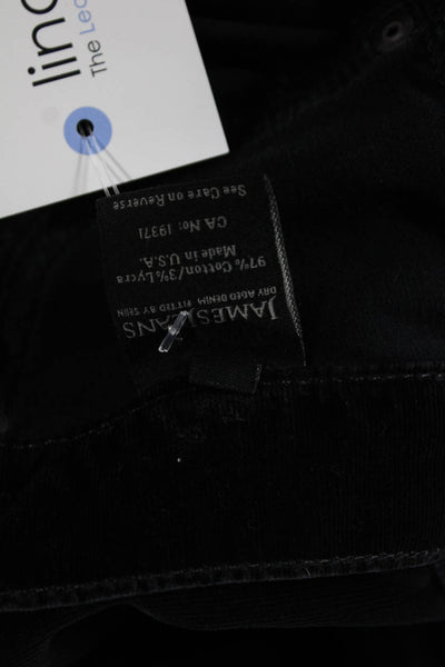 James Jeans Womens Black Cotton Pants Size 25