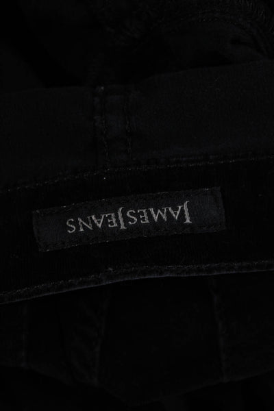 James Jeans Womens Black Cotton Pants Size 25