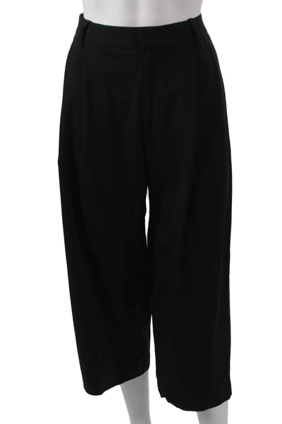 Nili Lotan Womens Black Wool Pants Size 6