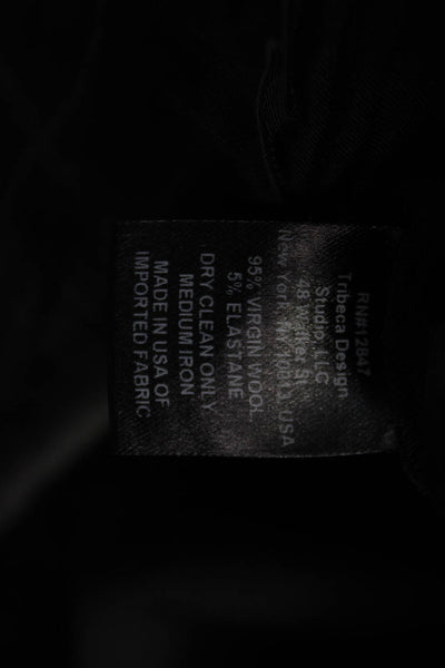 Nili Lotan Womens Black Wool Pants Size 6