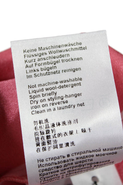 Marc Cain Women Pink Silk Blend Round Neck Sleeveless Blouse Size 3