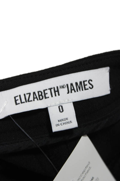 Elizabeth & James Womens Polyester Blend Solid Pants 26 Inseam Size 0