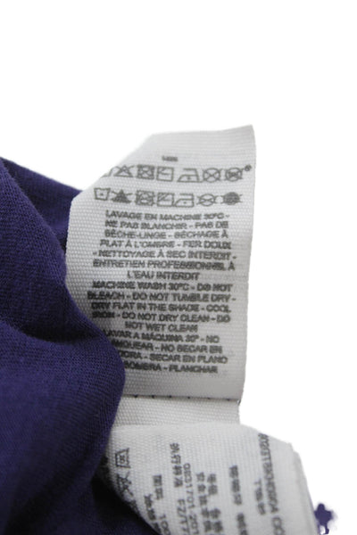 Bonpoint Girls Short Sleeve Scoop Neck Graphic Tee Shirt Purple Size 14