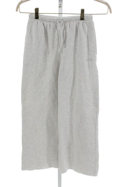 Aritzia Womens Gray Drawstring Sweatpants Cotton Blend Size 2XS