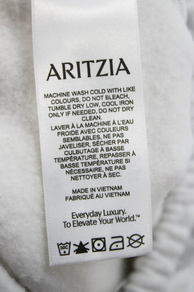 Aritzia Womens Gray Drawstring Sweatpants Cotton Blend Size 2XS