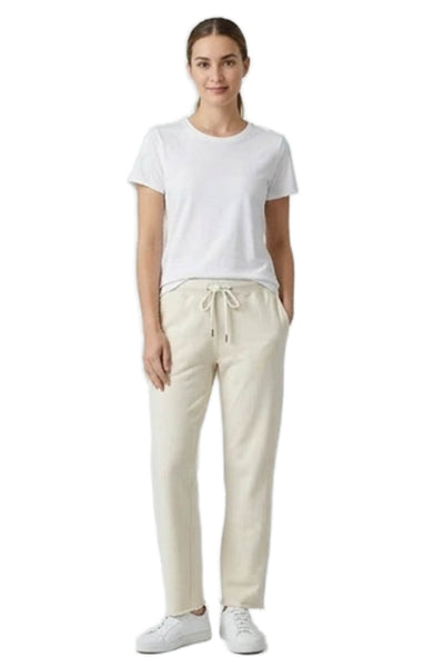 The Great Womens Sweatpants Ivory Cotton Drawstring Size 0
