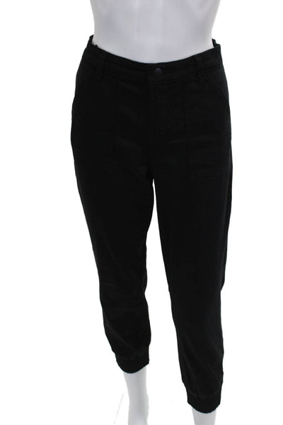 J Brand Women Black Jogger Button Closure Size 25
