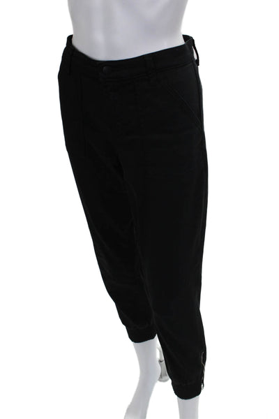 J Brand Women Black Jogger Button Closure Size 25