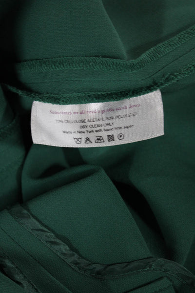 MM. La Fleur Women Green Sheath Dress Boat Neck Short Sleeve Size 6