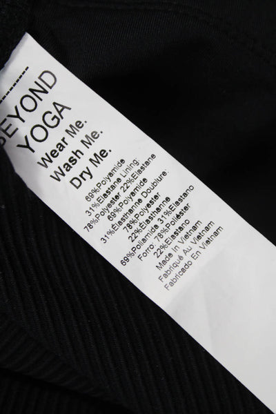 Beyond Yoga Womens Unitard Black Scoop Neck Sleeveless Size S