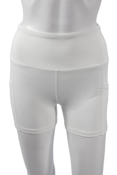 Varley Women Athletic White Shorts Size S